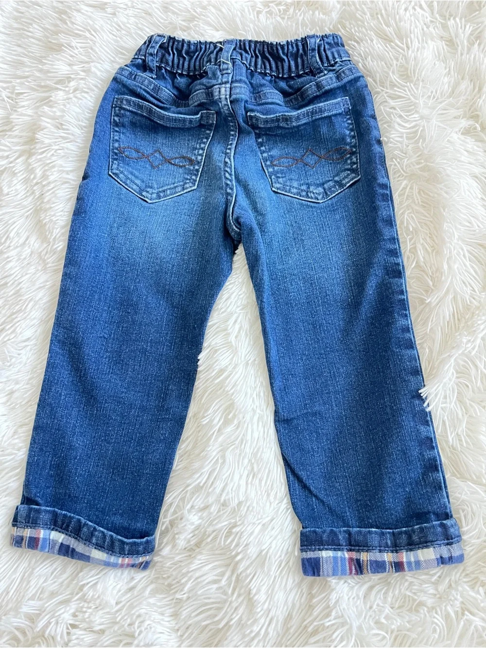 Gymboree Brown Corduroy Jacket & Blue Jeans Matching Set
